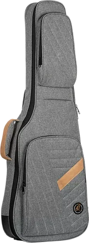 Electric Guitar Premium Deluxe Bag - 20 mm Soft Padding - 2 Accessory Pockets - Grey