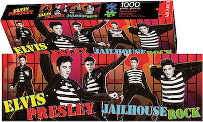 Elvis Presley - Jailhouse Rock - 1000-Piece Jigsaw Puzzle - 12 inch. x 36 inch.