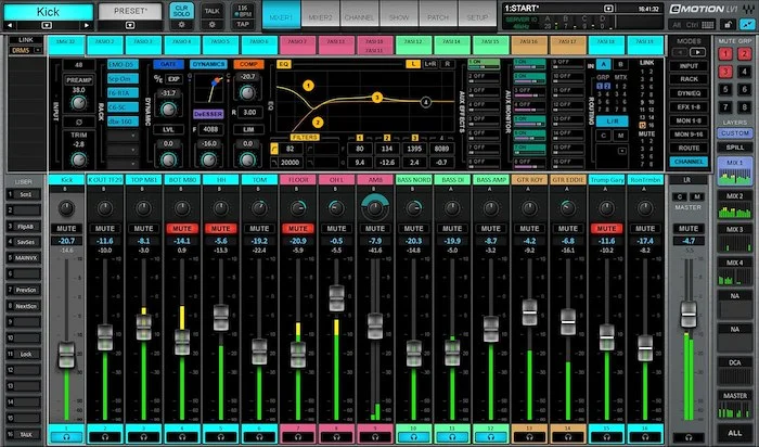  eMotion LV1 Live Mixer – 32 Stereo Channels (Download) <br>Step Up to the Next Level of Live Sound