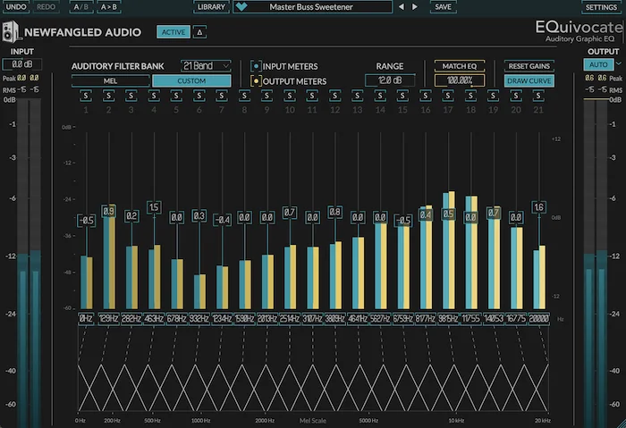 EQuivocate (Download)<br>26 band precision Mel scale EQ with Match EQ function allowing the profiling of an input source 
