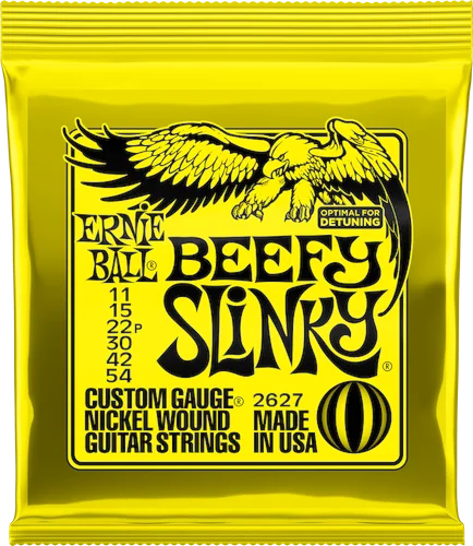 Ernie Ball Nickel Wound Electric Guitar Strings Beefy Slinky - .011 - .054 Gauge
