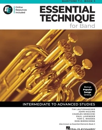 Essential Elements for Band - Baritone T.C. Book 3 with EEi