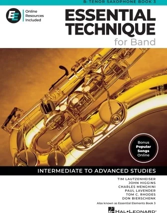 Essential Elements for Band - Bb Tenor Sax Book 3 with EEi