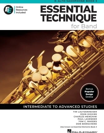 Essential Elements for Band - Eb Alto Sax Book 3 with EEi