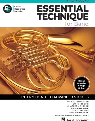 Essential Elements for Band - F Horn Book 3 with EEi
