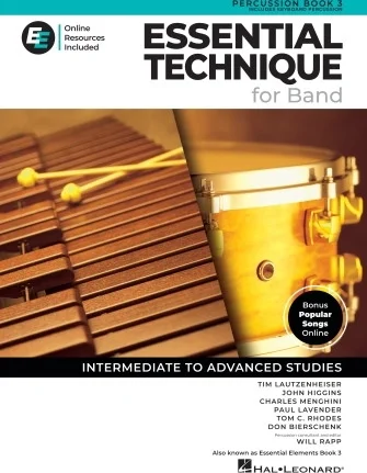 Essential Elements for Band - Percussion/Keyboard Percussion Book 3 with EEi