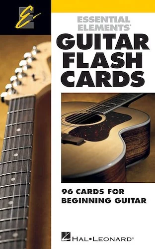 Essential Elements  Guitar Flash Cards - 96 Cards for Beginning Guitar