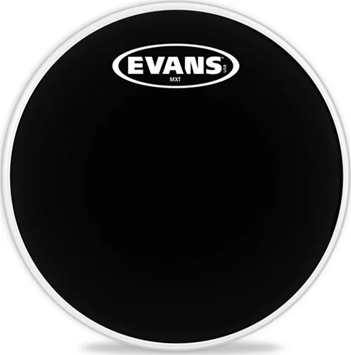 Evans MX Black Marching Tenor Drum Head, 10 Inch