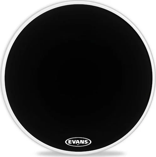 Evans MX1 Black Marching Bass Drum Head, 20 Inch