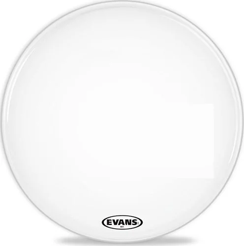Evans MX1 White Marching Bass Drum Head, 22 Inch