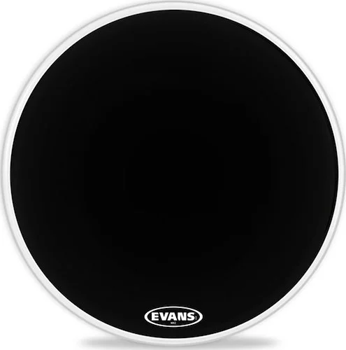 Evans MX2 Black Marching Bass Drum Head, 24 Inch