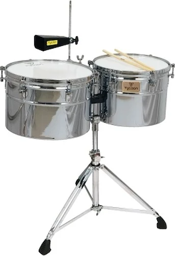 Extra-Deep Shell Chrome Timbales