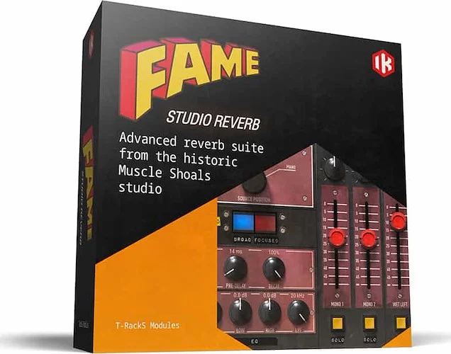 FAME Studio Reverb (Download)<br>Convolution reverb suite from the historic Muscle Shoals studio