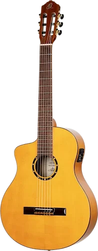 Family Series Pro Left-Handed Solid Top Acoustic-Electric Flamenco Guitar w/ Bag