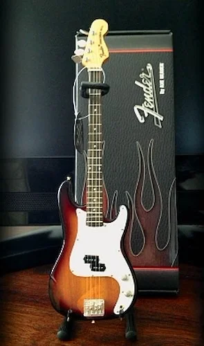 Fender(TM) Precision Bass - Sunburst Finish - Miniature Guitar Replica Collectible