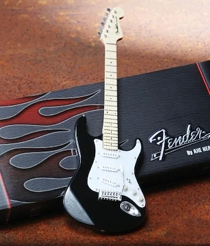 Fender(TM) Stratocaster(TM) - Classic Black Finish - Officially Licensed Miniature Guitar Replica