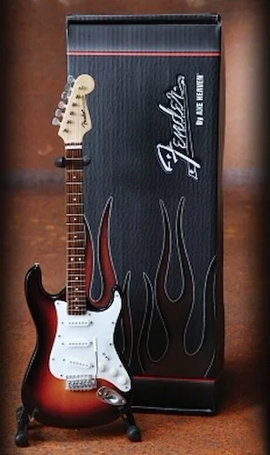 Fender(TM) Stratocaster(TM) - Classic Sunburst Finish - Officially Licensed Miniature Guitar Replica