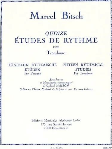 Fifteen Rhythmical Studies for Trombone