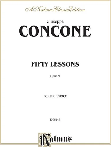 Fifty Lessons, Opus 9: For High Voice and Piano