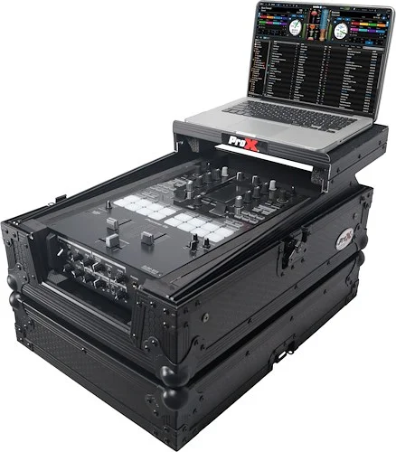 Fits Pioneer DJM S11 / Rane 70 / 72 MK2 w/ Laptop Shelf Black on Black