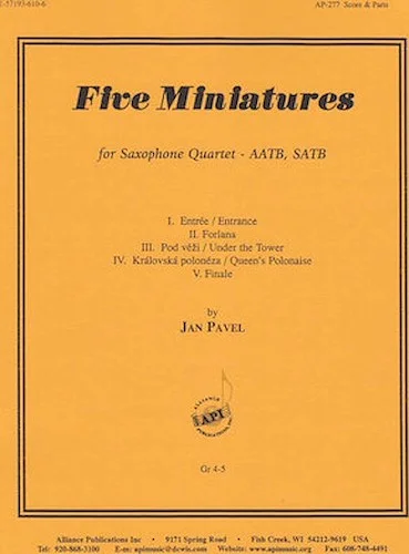 Five Miniatures - Sax Qt