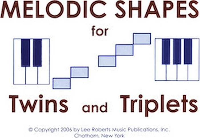 Flash Cards: Melodic Shapes for Twins and Triplets - 48 Flashcards