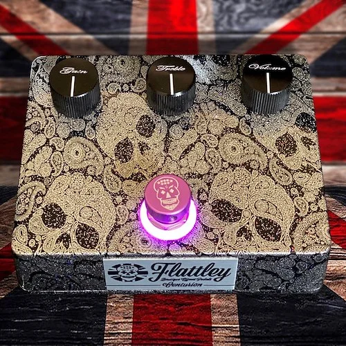 Flattley Boutique Effects Pedals Guitar Platinum Range - Centurion Transparent Overdrive Pedal