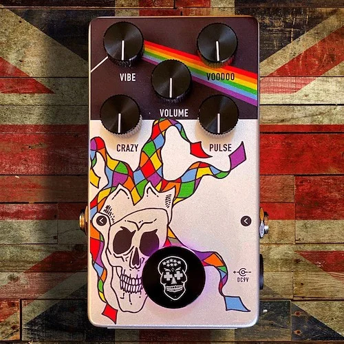 Flattley Boutique Effects Pedals Guitar Silver Range - Crazy Diamond Vibe Pedal