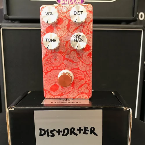 Flattley Guitar pedals Special Edition Distorter/Red Halo Light Ring 2018 Metallic Orange/Silver Pai