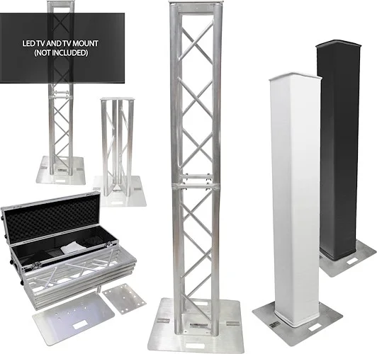 Flex Tower Totem Package - Adjustable 6.56ft or 3.28ft With Road Case