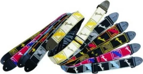 FNDR LOGO STRAP WH/YL/BR