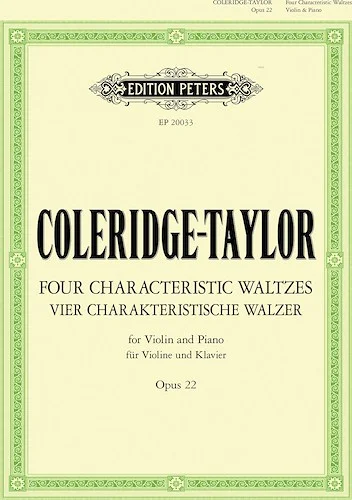 Four Characteristic Waltzes Op. 22<br>