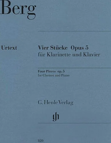 Four Pieces, Op. 5 - for Clarinet and Piano