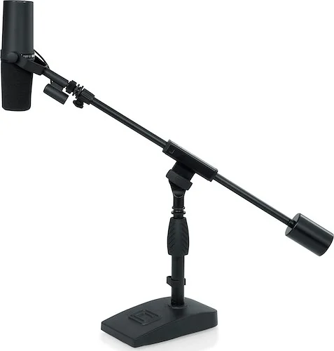 Frameworks Telescoping Boom Mic Stand for Desktop, Podcasting, Bass Drum, & Amps