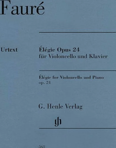Gabriel Faure - Elegie for Violoncello and Piano, Op. 24 - With Marked and Unmarked String Parts