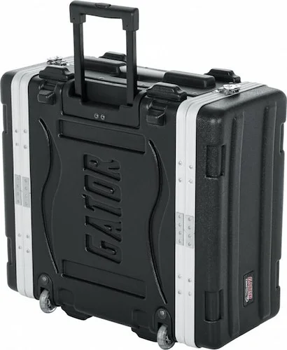 Gator Rolling ATA Style 4-Space Deluxe Polyethylene Rack with Front and Rear Rack Rail and Locking Covers, GRR-4L