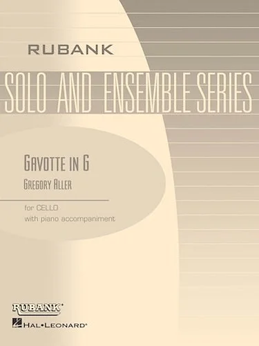 Gavotte in G - Cello Solo with Piano - Grade 2 (First Position)
