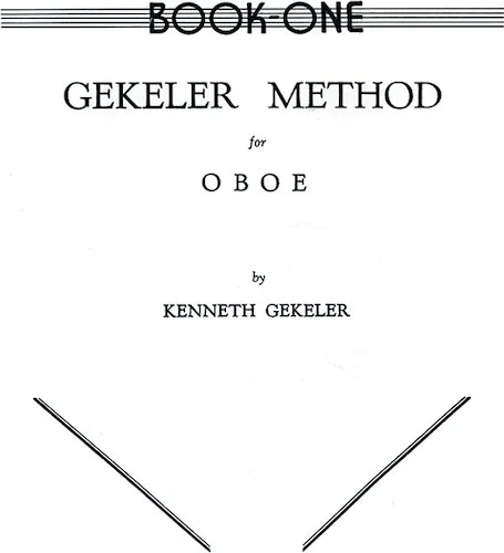 Gekeler Method for Oboe, Book I