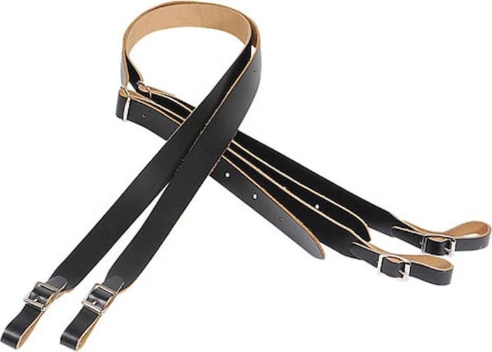 Genuine Leather Accordion Strap - Black (Set of 2) - Folk Instruments Series - Model M18