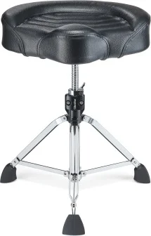 Gibraltar 9808 17 inch. Stitched Saddle Throne, Black