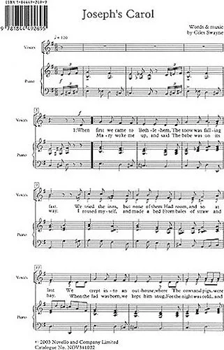 Giles Swayne: Joseph's Carol Op.77 No.3