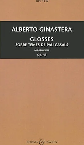Glosses, Op. 48 - Sobre Temes de Pau Casals