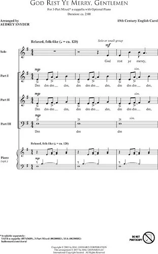 God Rest Ye Merry, Gentlemen