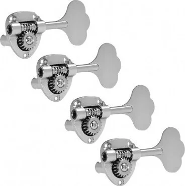 Gotoh 4 In Line Bass Guitar Tuning Machines P/Jazz Bass - Chrome 