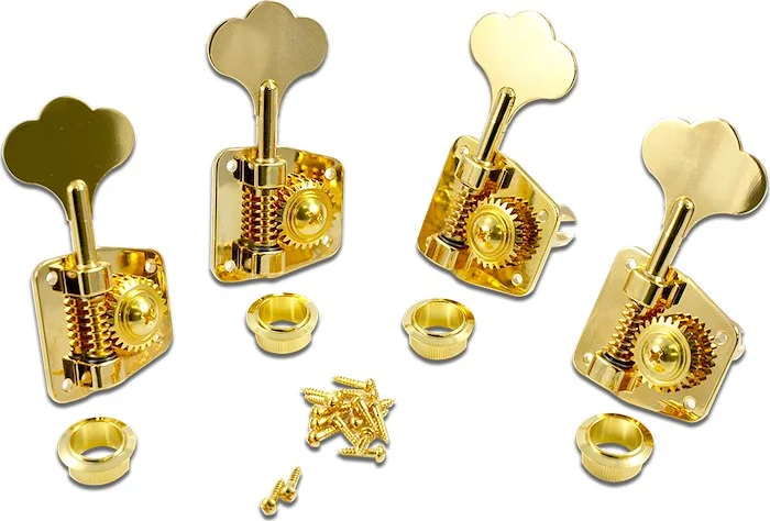 Gotoh 4 In Line Bass Large GB29 Tuning Machines Gold