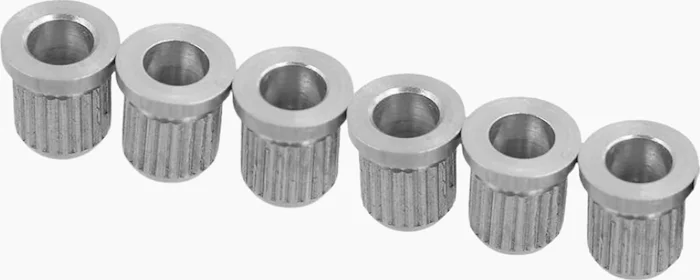 Gotoh Standard Guitar String Ferrules<br>Chrome, Pack of 50