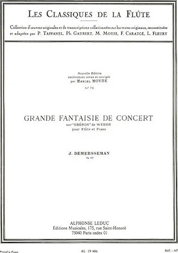 Great Concert Fantasy, Op. 52 - Les Classiques de la Flute No. 76