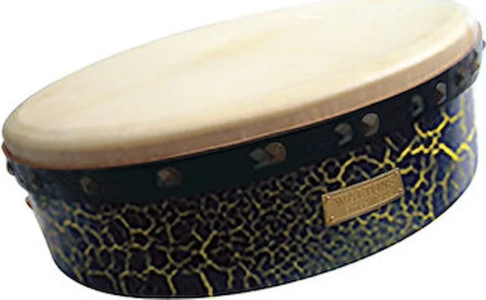 Green Craquelure Tuneable Bodhran - 16 inch. Bodhran