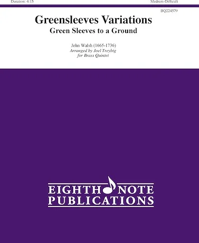 Greensleeves Variations - Green Sleeves to a Ground<br>