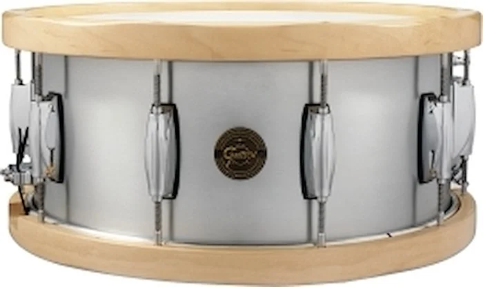 Gretsch 6.5x14 Aluminum Wood Hoop Snare Drum